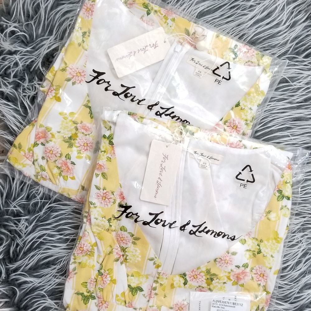 🍒NWOT🍒 FOR LOVE & LEMONS  MINI DRESS XS - Picture 8 of 8